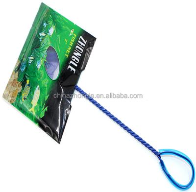 China Monofilament Aquarium Fish Net With Three Line Wire Handle For Aeration for sale