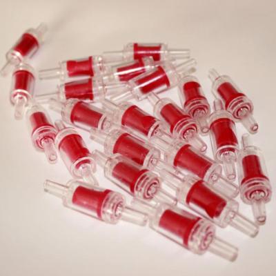 China Viable Plastic Red Non-Return Valve Check Valve For Aquarium for sale