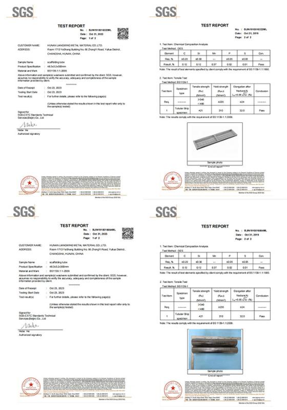 SGS TEST REPORT - Hunan Liangming Metal Material Co., Ltd.