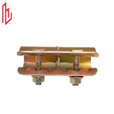 China Electro Galvanized Pressed Sleeve Coupler Q235B Steel EN74 BS1139 Standard for sale