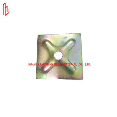 China Carbon Steel Scaffolding Spare Parts square Formwork Tie Rod Washer Plate for sale