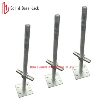 Chine Échafaudage à base solide Jack Q235B Jack à vis en acier Galvanisé / Traitement de surface peint à vendre