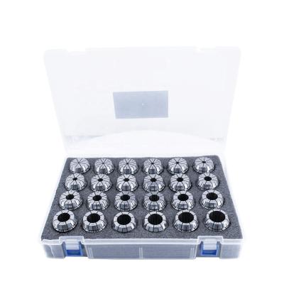 China High Quality Machine Tool Accessories 65Mn 0.015mm Cold Processing Spring ER40 Bushing Set For Milling Chuck ER40 Bushing Set 24PCS for sale