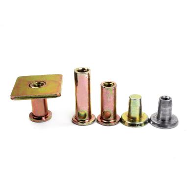 China Customized Threaded Zinc Plate Insert Flat End Socket Fixing Lifting Repair Sleeve for sale