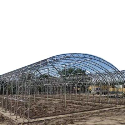 China Stable Structure Easily Assembled Tunnel Greenhouse Large Slot And Double-arch Double-film Greenhouse for sale