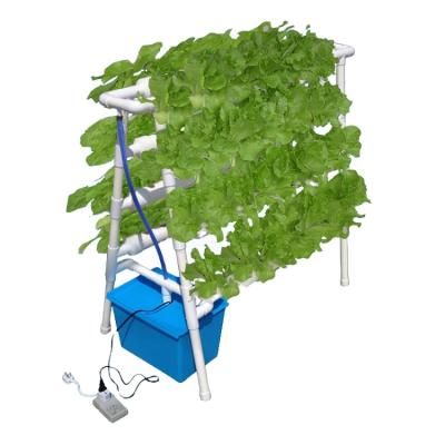 China Lettuce and Salad Growing Indoor Garden Hydroponic PVC Vertical Pipe Hidroponic System Hydroponic System for sale