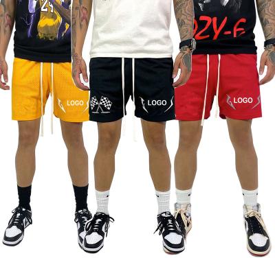 China Viable Custom Summer Casual Mens Sport Shorts Wear Away Rhude Drawstring Boxers 100% Cotton Mens Basketball Shorts for sale