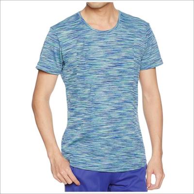 China Anti-pilling Men Short Sleeve Light Color Sporty Breathable Fabric Workout Stretch Multicolor Tee T-Shirt for sale