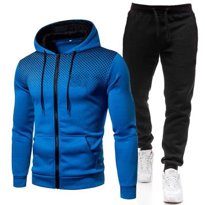 China 2021 New Arrival Stylish Premium Quality Men Breathable Jogger Suit Sets Sublimation Print Mens Clothing Hoodie Zipper Jogger Set for sale