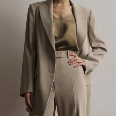 China 2019 Designer Office Blazer Women's Long Sleeve Anti-Shrink Woven Fabric Suit Designer for sale