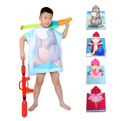 China Child-Proof kids cartoon print water absorb kids beach towel for sale