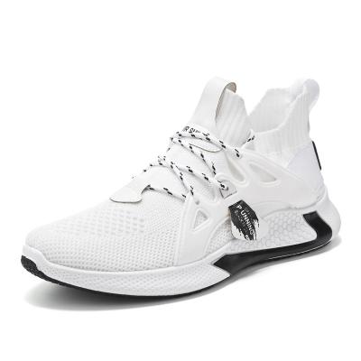 China Lightweight fashion knit style shoes fitness running shoes upper walking tennis shoes for men for sale