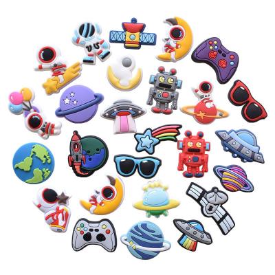 China Drag Charm 2022 Boys New Planet Blue PVC DIY Custom Kids Shoes Charms Sandals Charm for sale