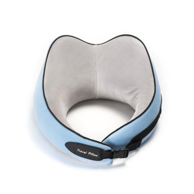 China Best Selling Anti-static 100% Comfortable Memory Polyester Round Shape Travel Neck Pillow Car Headrest Foam Travel Pillow for sale