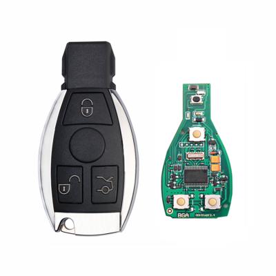 China Plastic +Metal 3 Buttons 433 / 315 MHz Smart Remote Key Fob For Mercedes Benz After 2000 BGA Replace NEC Chip Car Key for sale