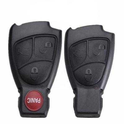 China +Metal Plastic Car Remote Key Shell Fob Cover Case For Mercedes Benz 3/3+1 Buttons Car Since C E ML S CLK CL for sale