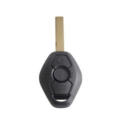 China +Metal Plastic 3 Buttons HU92 Blade Car Key Case FOB Cover For BMW E38 E39 E46 E60 E61 E63 E64 E81 Remote Key Shell for sale