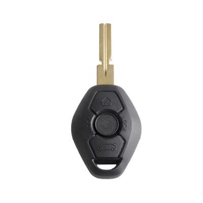 China +Metal Plastic 3 Button Car Remote Smart Key Shell Fob Cover Blank Case For BMW 3 5 7 SERIES E38 E39 E46 for sale