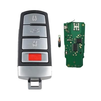 China +Metal Plastic 4 Buttons Keyless Entry 315MHz ID48 Chip Smart Remote Car Key Fob For Volkswagen Remote Control VW CC Passat NBG009066T for sale