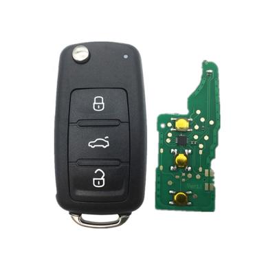 China Plastic +Metal 3 Buttons 433 MHz ID48 Car Remote Key For VW Cart Eos Golf Jetta Beetle Polo Up Tiguan 202 AD 5K0837202AD 5K0 837 for sale