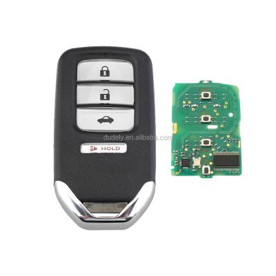 China +Metal Plastic 3+1 4 Chip KR5V2X Smart Keyless Car Keyless Entry 433Mhz ID47 Remote Key For Honda Civic 2017-2019 EX Remote for sale