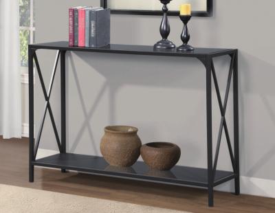 China Easy To Clean With MDF Shelf Metal Leg MDF Top Console Table for sale