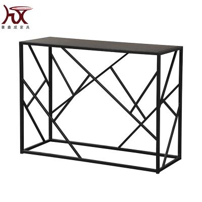 China Strong Metal Leg MDF Top Console Table for sale