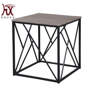 China Durable Customize Modern Metal Tube Coffee Table Wood Coffee Table Designs For Living Room for sale