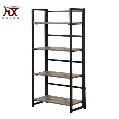 China Modern Folding Home Office 4 Tier Shelf Rack Metal Storage Shelf Display Rack for sale