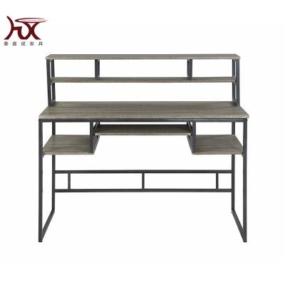 China MDF strong top with keyboard with shelf steel / metal table / desk for sale