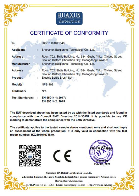 CE - Shenzhen Benifi Technology Co., Ltd.