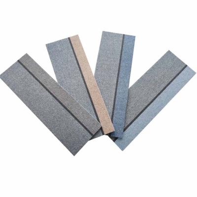 China 2021 New Design Washable Removable Commercial Custom PP Custom Carpet Tiles 33.33*100cm for sale