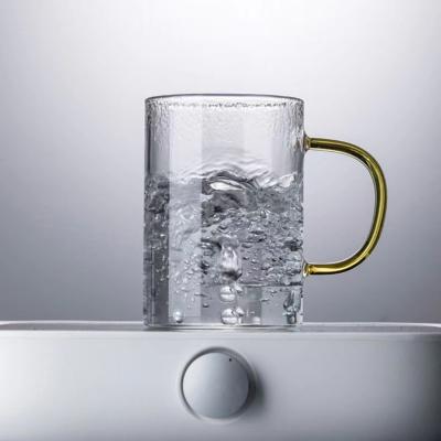 China Sustainable Hot Sale Eco-friendly lead-free high Borosilicate Glass Coffee Tea Water Cup for sale