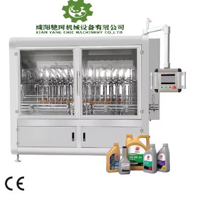 China Automatic Brake Oil Refrigerant Oil Lube And Engine Oil Filling Capping And Labeling Machine for sale