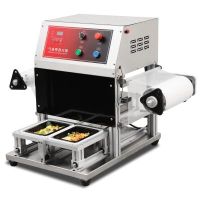 China 3 Lane Automatic Automatic Noodles Soup Cup Sealing Machine With Roll Film Diameter Max 200ml for sale