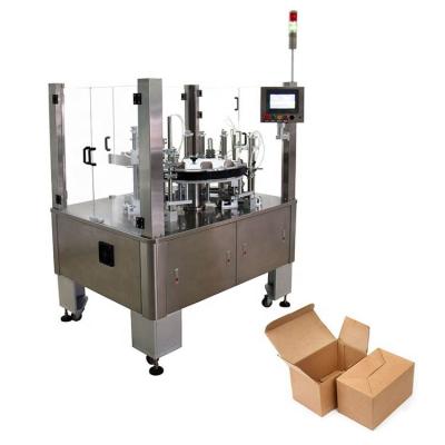 China Gemakkelijk stel Automatische Verticale Kartonnerende Machine 20-50 Dozen/Minuut in werking Te koop