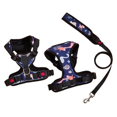 China Custom Logo Weighted New Design Weighted Nylon Puppy Teddy Puppy Reflective Training Multicolor Pastel Harness for sale