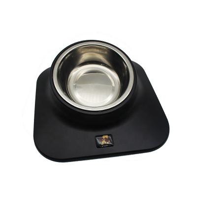 China Viable High Sales Adjustable Large Capacity Pet Cat Dog Food Double Wall Automatic Feeder Bowl for sale