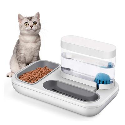 China Automatic High Quality Best Price Most Popular Pet Cat Water Bottle Feeder Bowl Set for sale