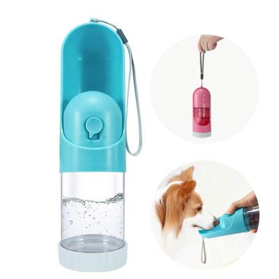 China Viable Latest Custom Outdoor Travel Rounded Folding Portable Pet Dog Water Bottle Feeder for sale