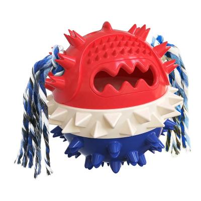 China Large Viable Outdoor Rubber Ball Products Gifts Felt Road Mini Scarpe Running Shoes Dog Squeaky Pet Toy Ball Custom for sale