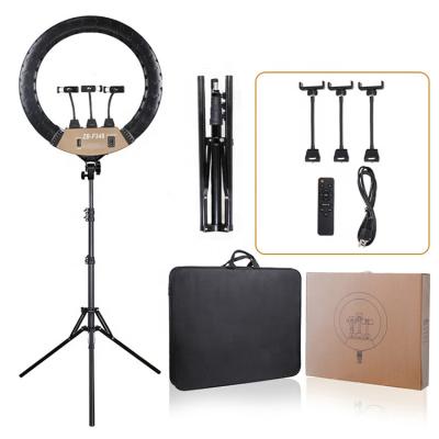 China Portable Photography Ring Light Led Video Light 18 Inch PORTABLE Ring Light 80w Photo Studio With Tripod Stand for sale