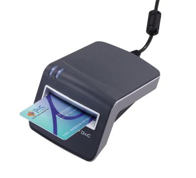 China High Quality Barcode Reader Contact IC Card With RS232 USB Interface Smart Card Reader T6 for sale