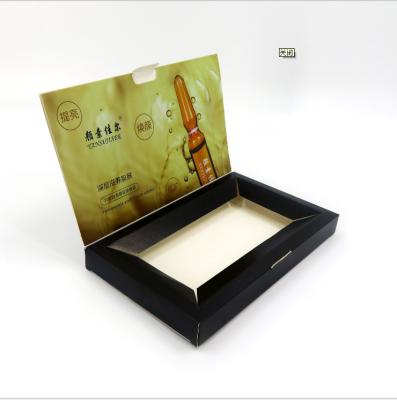 China Wholesale 375gsm Eco Friendly Biodegradable Embossed Custom Logo Promotional Cosmetic Skin Care Paper Box Package for sale