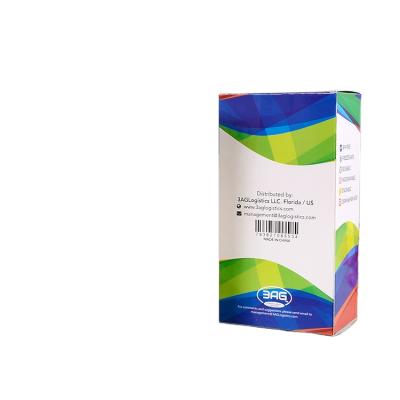 China Recyclable Matte Lamination 350gsm Custom Printed Vending Food Supplement Paper Box Snack Box for sale