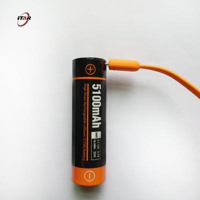 China Universal Andiod Micro USB Charging Original 21700 3.7V 5000mAh Lithium Ion Battery USB Port 5V 1A Rechargeable Batteries for sale