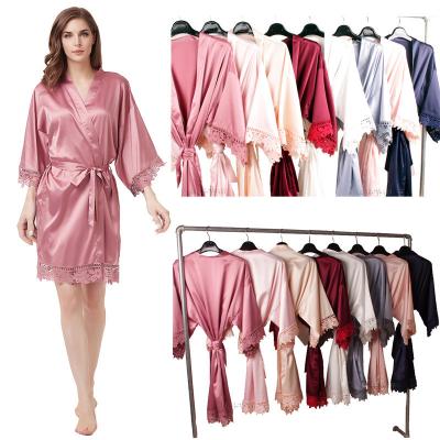 China New Arrival Satin QUICK DRY Pajamas Set Silk Nightgown Homewear Pijamas Short Sleeve Ladies Shorts Sexy Pajamas Sleep Wear For Women for sale