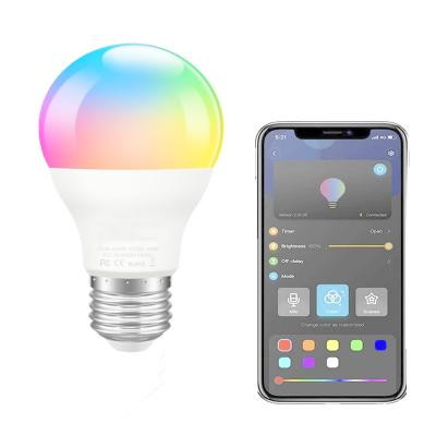 China Music Dimmable Light Bulb Multicolor Decorative Changing LED Bulb Decoration Indoor Timing RGB Color No Hub Required LED Bulb With APP for sale