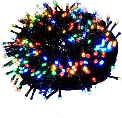 China Residential Home Lighting Christmas Decorative Mini Lights 66ft 200 LED Green Wire String Fairy Starry Lights for sale