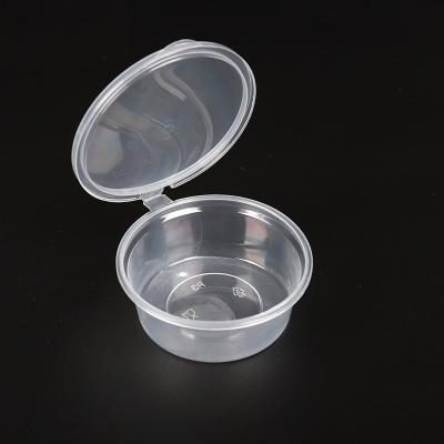 China Good Meal Sealing Cups 1/1.5/2/3/3.5/4/4.5/5 Ounce Disposable Sauce Cup Container Prep Plastic Cups With Lids for sale